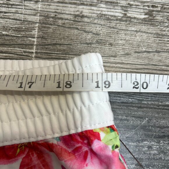 OP Ocean Pacific Womens Shorts Size XL Pink Floral Beachy Coastal Vibe Coverup - Picture 3 of 6